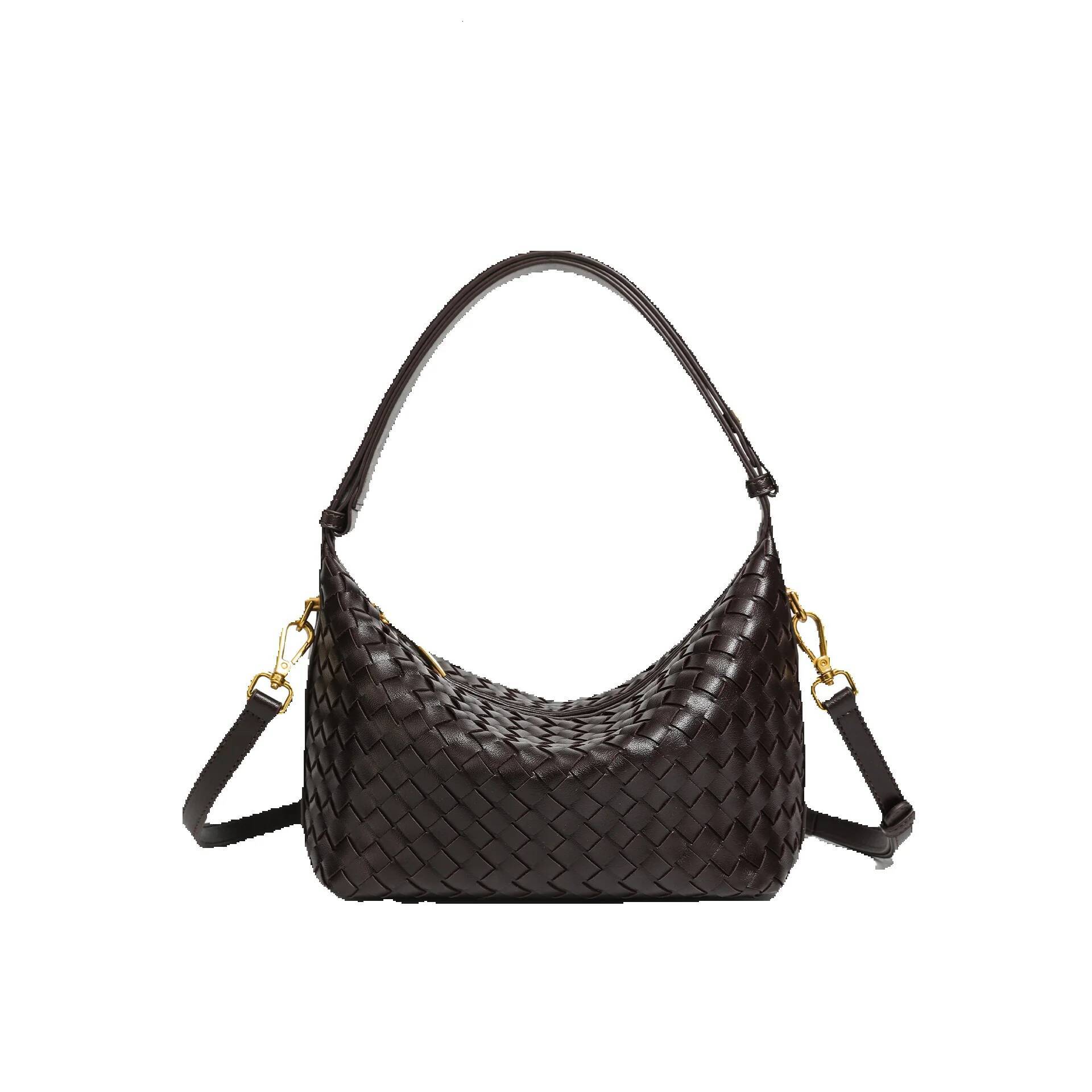 LORDLY KNACK New Model High-End Large-Capacity Portable Lunch Box Fashionable Crossbody Woven Bag, Niche Single-Shoulder Underarm Women's Bag