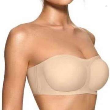 High Quality Seamless One Piece Bras No Underwire Soft Comfort Daily Wear for Women OEAK Womens Strapless Bras Push Up Bandeau Bra Non Slip Wire