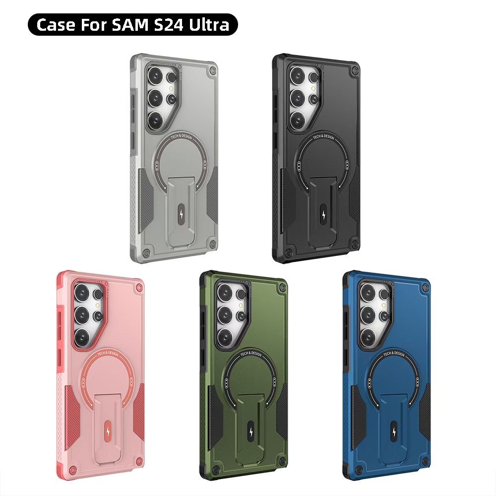 Armor Invisible Magnetic MagSafe Phone Case Holder For Samsung Galaxy S26 25 S24 Plus Ultra A05 A14 A15 A16 A25 A35 A55 A56 For Anti Drop Protective C - view 3