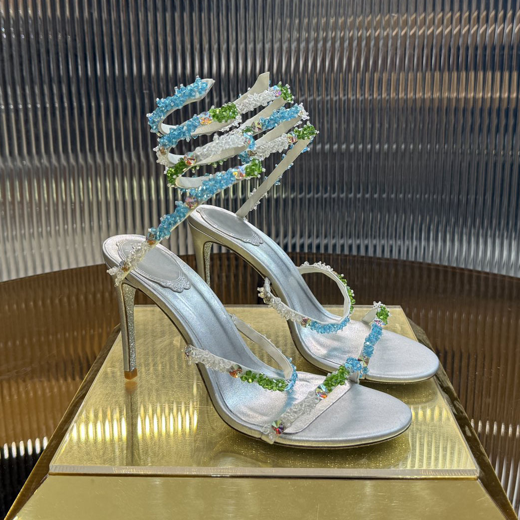 womans sandals heel slingback pink heels red bottom sandals Crystals Embellished stiletto Heels sandals Ankle strap Wraparound women high heeled rhinestone box