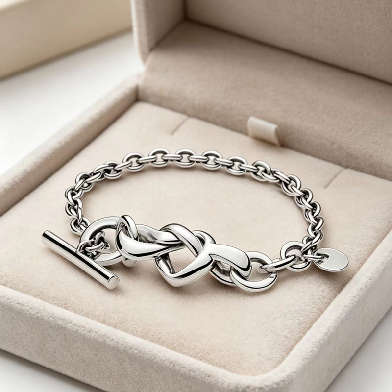 Luxury Designer Eternity Heart Charm Link Chain Bracelets Women Authentic S925 Sterling Silver Birthday Christmas Gifts Jewelry BR141