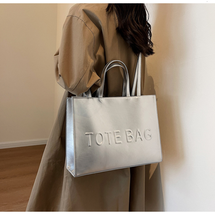 PU leather large-capacity new foreign trade fashion handbag, tote vintage shoulder bag, commuter large bag