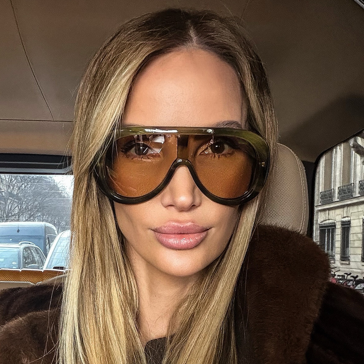 New Large Frame Personality Versatile Street Style Internet Celebrity Sunglasses Unisex Fashion Show Trendy Glasses