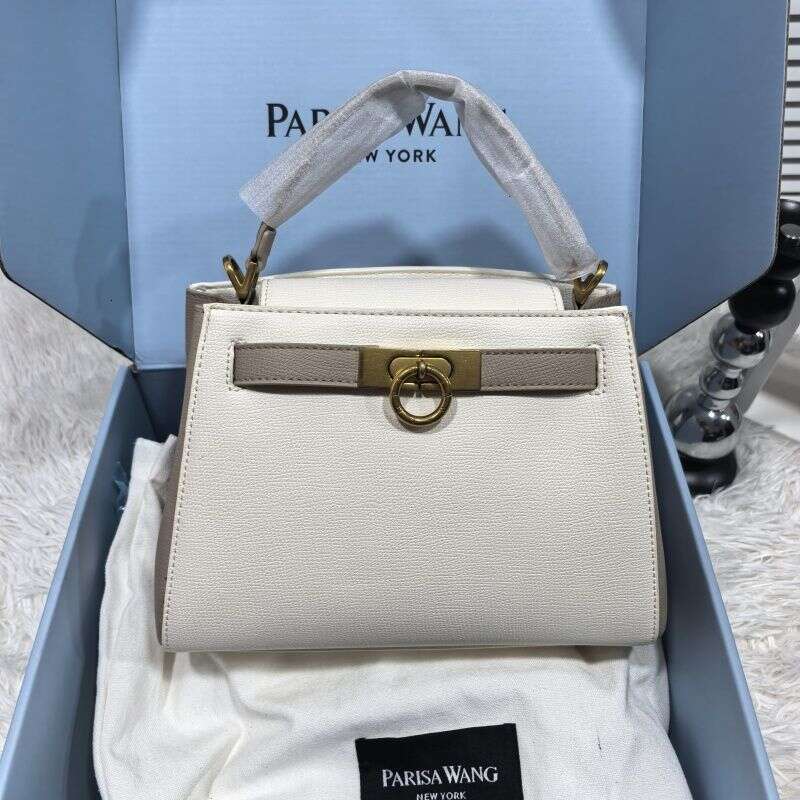 French Style Parisa Wang High Version Madison Genuine Leather Top Handle Bag Women Luxury Shoulder Crossbody Bag Commute Bag SENYY