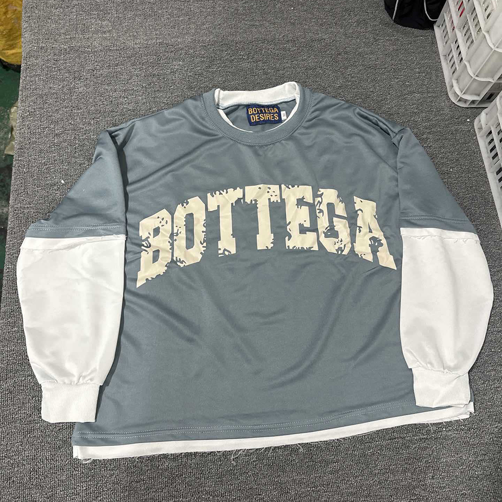 Men's T Shirts Street Fashion Letter Printed Cotton Round Neck Long Sleeve T-shirt Men Trendy Brand Casual Loose Oversized Top Women