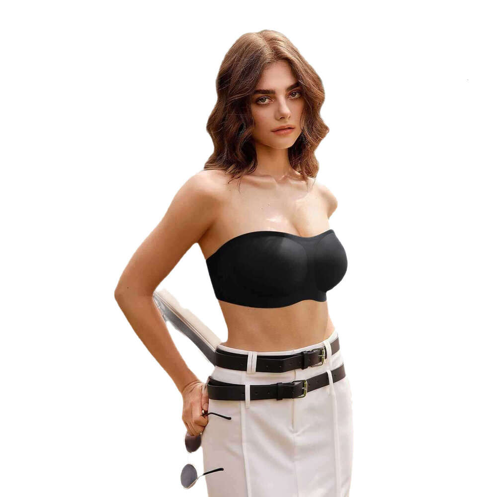 High Quality Seamless One Piece Bras No Underwire Soft Comfort Daily Wear for Women OEAK Womens Strapless Bras Push Up Bandeau Bra Non Slip Wire