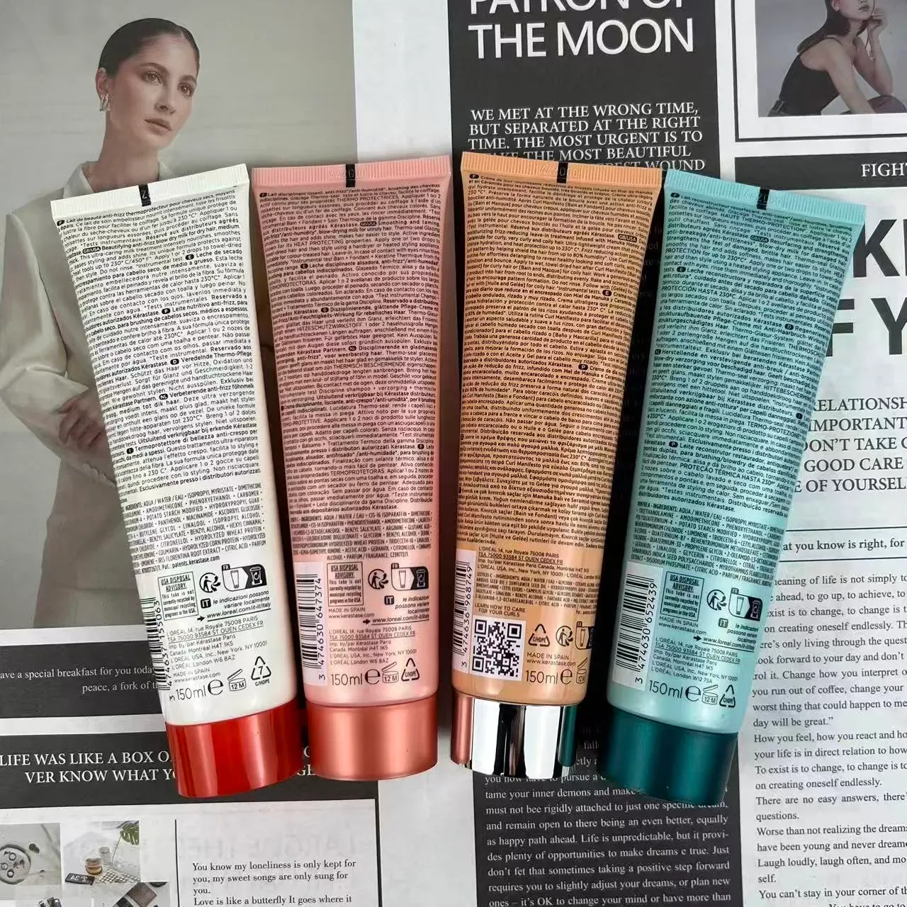 150ml KERASTASE Hair Thermal Insulation Protective Milk Conditioner 5.07oz Nutritive Discipline Curl Manifesto Resistance Isolation Damage Repair