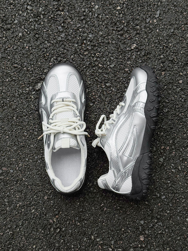 2026 New Men's Casual Sports Shoes Mesh Fabric Thick-soled Men's Shoes Trendy and Versatile Hiking Shoes for Men