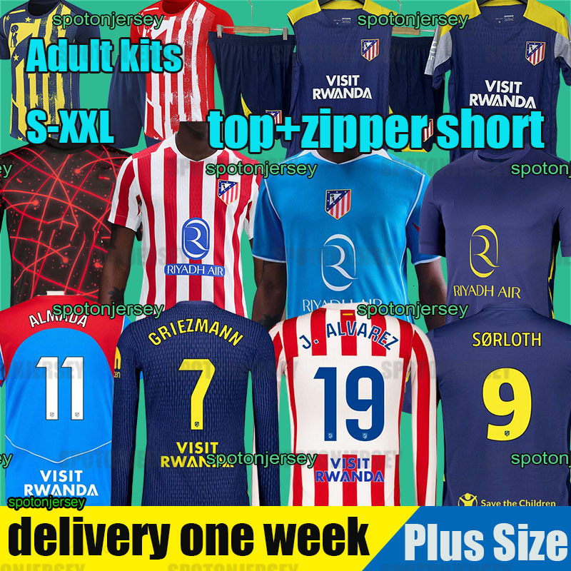 Atleticos de Madrid jerseys 2026 GRIEZMANN ALXE B Atleticos Madrid 25 26 LLORENTE KOKE J ALVAREZ BAENA ALMADA ATM football shirt uniforms ALVAREZ GALL