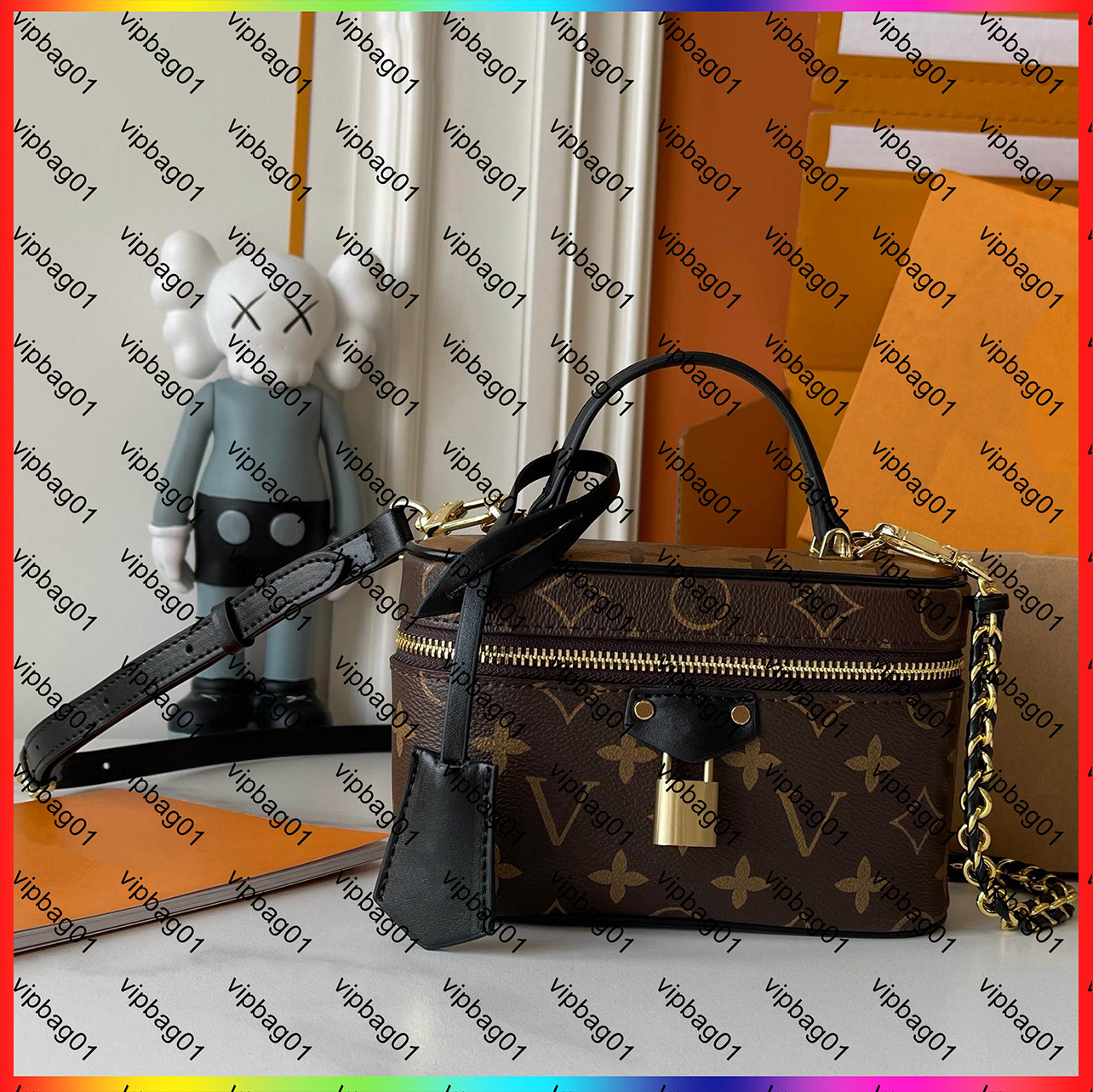 10A Luxury case makeup bag designer clutch Bag cosmetic bag vanity bag top quality tote shoulder bag crossbody handbag fashion classic lady toiletry bag purse wallet