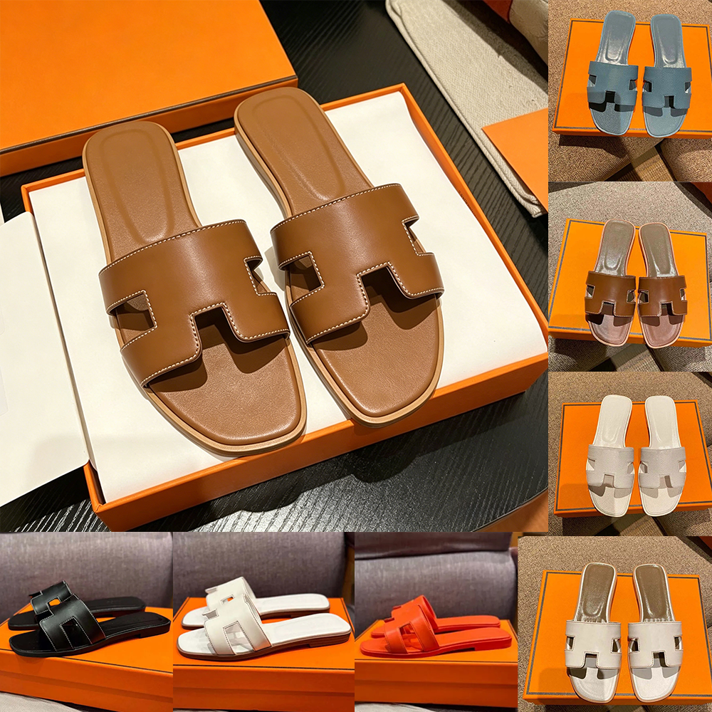 Designer sandale Women's Sandals Slippers Fashion Floral Slippers Leather and Rubber Flats slides Sandals Summer Beach lightweight Shoes Bottoms Slippers Hot Sale