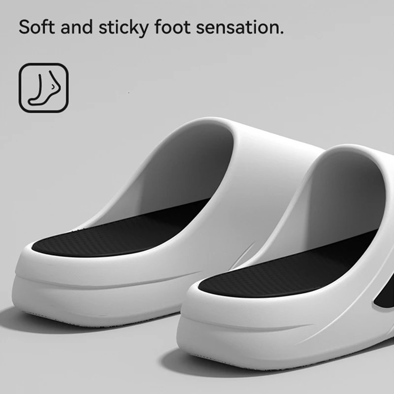 Men Slippers Slides with a Sense High Aesthetic Value External Wear Anti Slip Thick Bottom Beach Cool for 260413