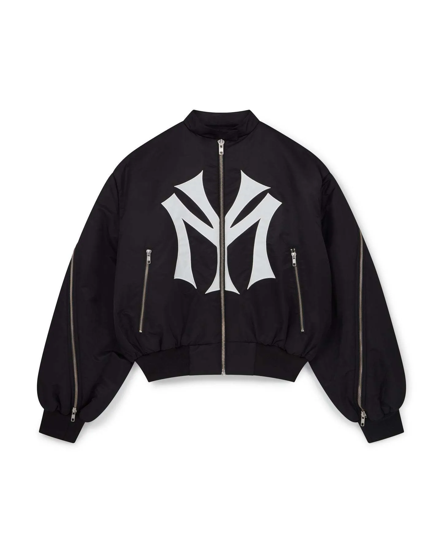 Men's Jackets Mowa American Sle Zipper Pilot Jacket High Street Trendy Style Printed Outerwear Casual Loose Fit Long Sve Hip-hop Fit Autumn For M