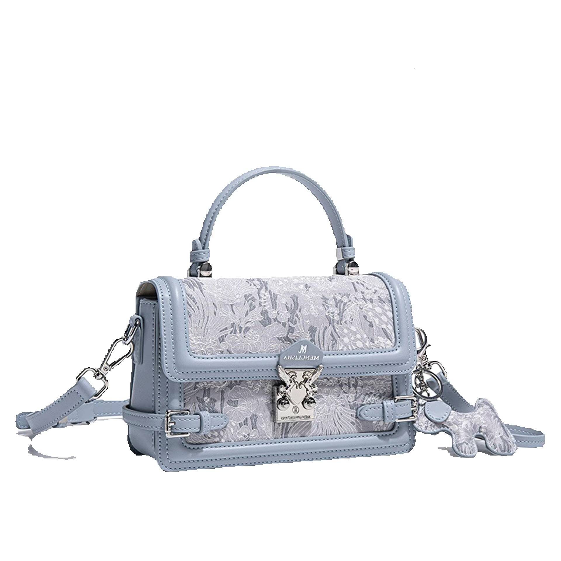 Niche Retro High-End Embroidered Shoulder Crossbody Small Square Bag For Women, New Model, Trendy And Versatile Commuter Handbag