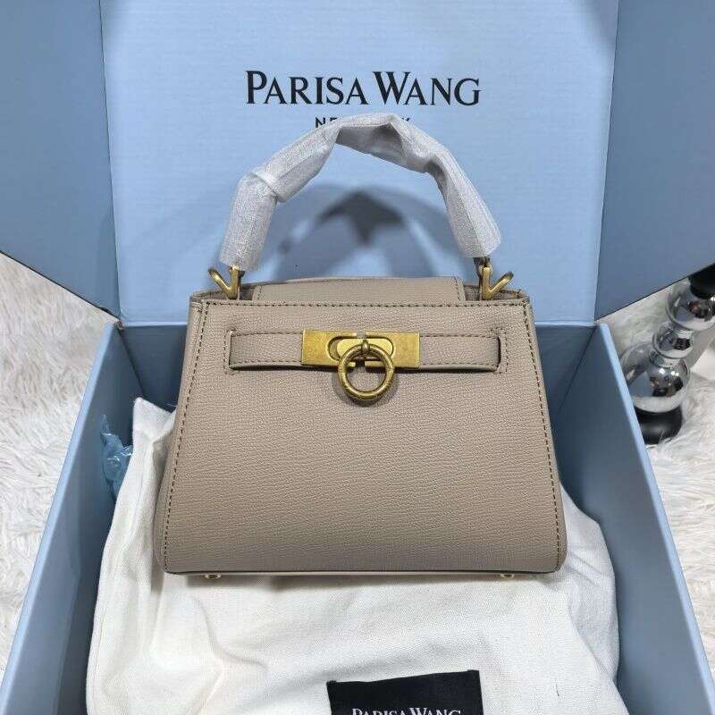 French Style Parisa Wang High Version Madison Genuine Leather Top Handle Bag Women Luxury Shoulder Crossbody Bag Commute Bag SENYY