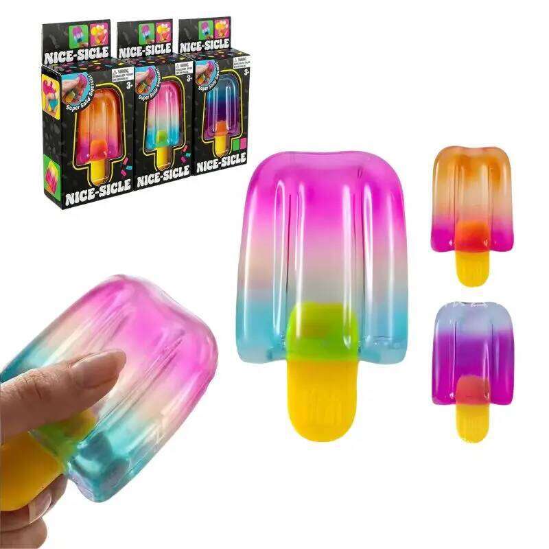 Schylling Needoh Nice Sensory Nice-Sicle Stress Relief Squishy Cube Anti-Anxiety Squeeze Object For Focus ADHD Population