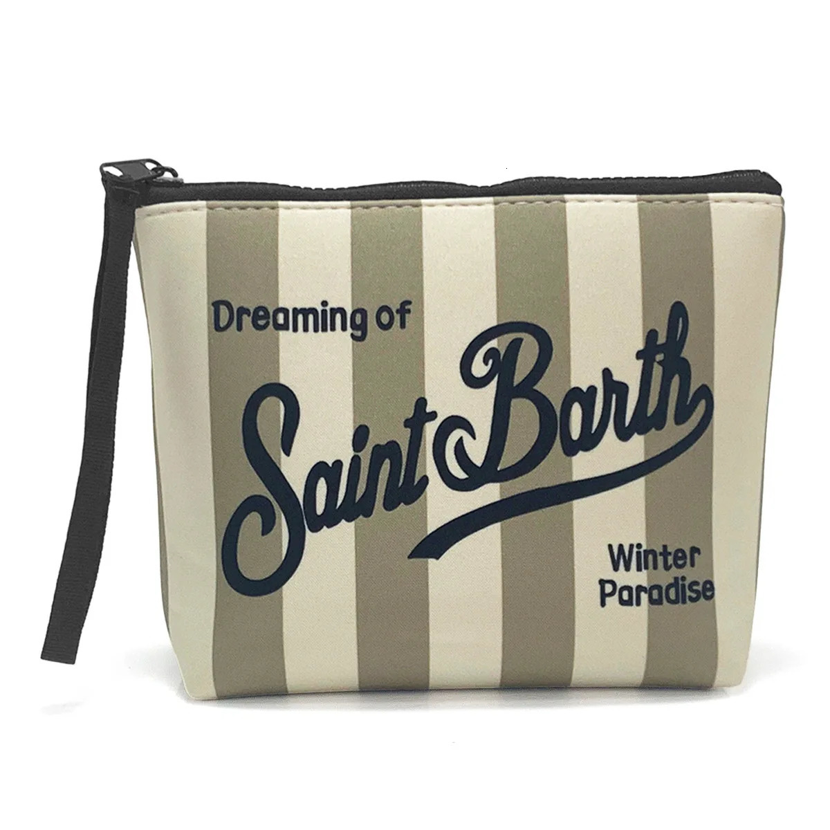 In stock 2026 diving material makeup bag large capacity waterproof storage toiletry bag womens handbag with stripes 260413