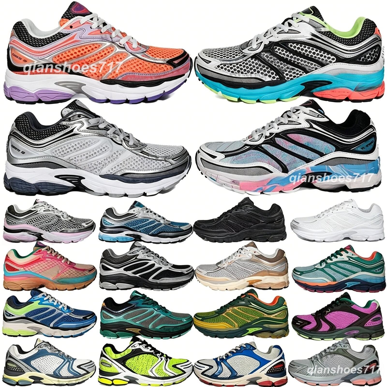 Progrid Omni 9 Designer Shoes Outdoor Running Shoes Shock Absorption Wear Resistant Thick Sole Grey White Navy Blue Sneakers size 36-45