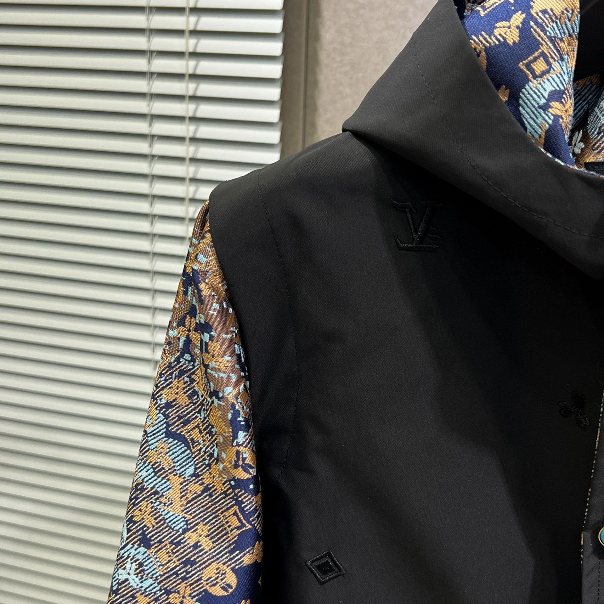 Designer Coat - Spring/summer New Style Fashionable Men's Jacket - Fashion Brand - Colorful Patchwork Print - Youth-fit Hooded Coat - Men's 