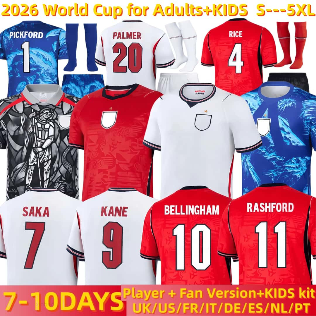 englaNd 26 27 World Cup 2026 Soccer Jerseys retro football tops football shirt BELLINGHAM kits BECKHAM KANE SAKA RICE FODEN National Team Kids Kit mai