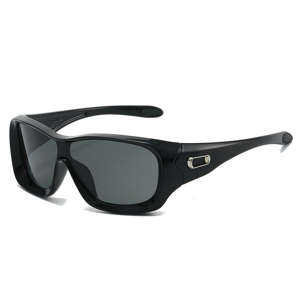 2026 New Large Frame Sports Fashion Sunglasses Simple One-Piece Protective Eyewear