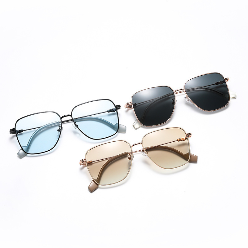 UV protection sunglasses, high-end metal that make the face look smaller, slimming sunglasses for large faces
