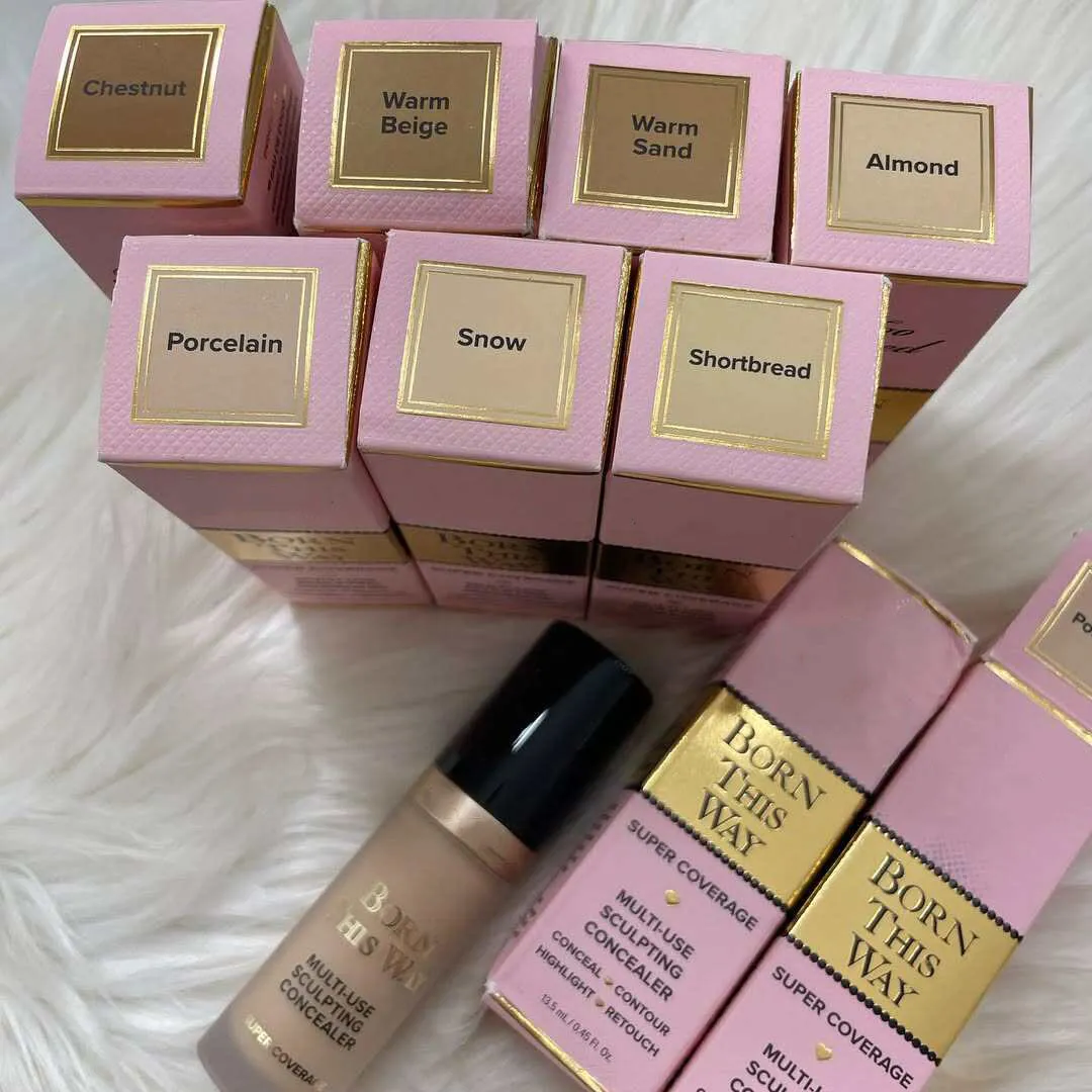 Face Concealer Born This Way SUPER COVERAGE MULTI USE SCULPTING CONCEALER 13.5ml Face Makeup Base Foundation Liquid Cosmetics 9 colors Vanilla Warm Sa