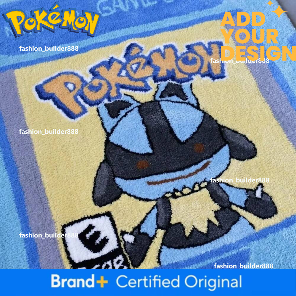 Pokemon Carpet Cartoon Anime Pokemons Velvet Material Carpet Pocket Fairy Ball Decorated Living Room Bedroom Door Floor Mat Home Decoration