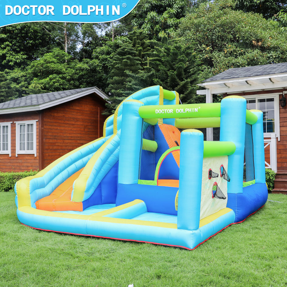 wholesale Commercial Colorful Inflatable Bounce House With Pool For Kids Backyard Water Slide Combo Jumping Bouncer Outdoor