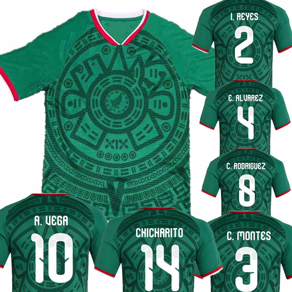 Mexicano Mexican National Thai Quality Customized Soccer Jerseys Jersey Shirts J. Corona E.Alvarez Chicharito H.Lozano G.Ochoa yakuda Shirts National Football Tops