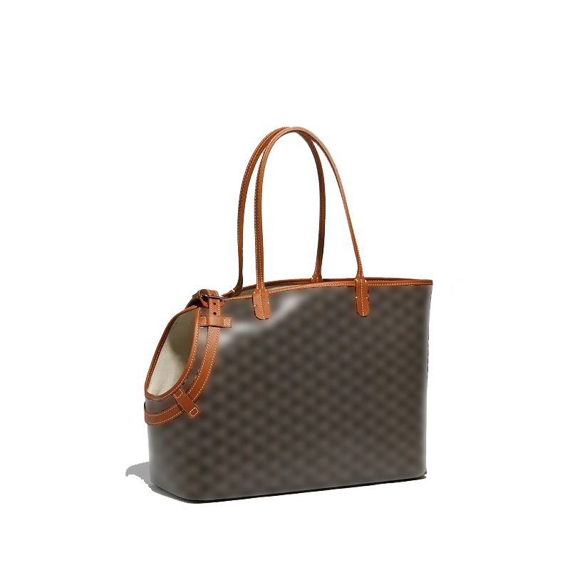 Designer beach bag, casual pet travel tote bag, can be used for shopping, portable outdoor bag for pet supplies.