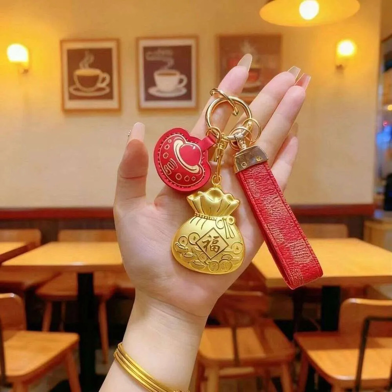 Designer 2026 New Lucky Phone Chain Keychain Pendant Get Rich Quickly Wealth Attracting Bag Charm Car Decoration Fashion Lucky Gift For Men Women