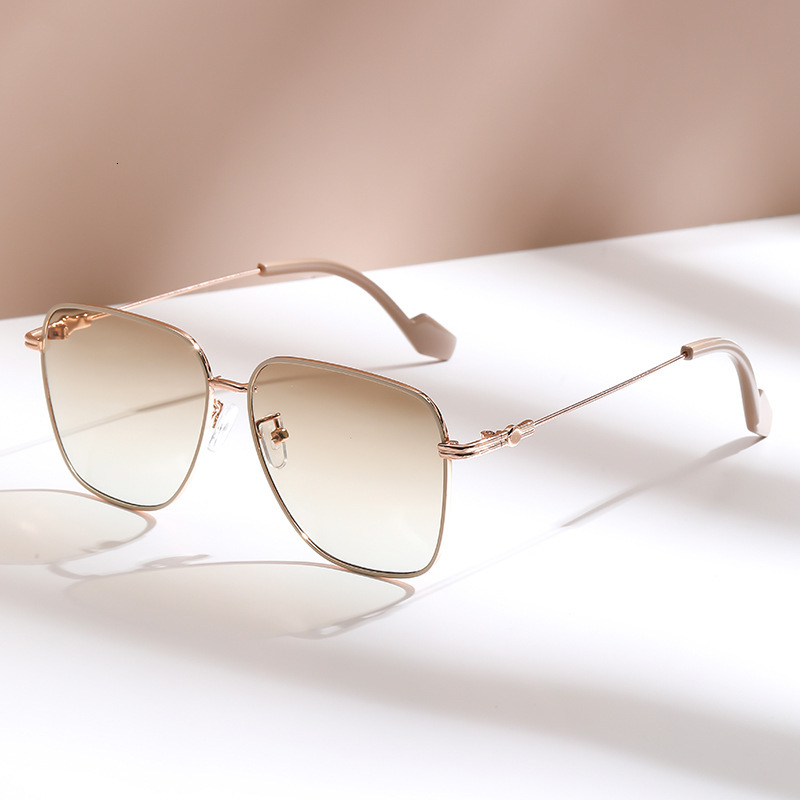 UV protection sunglasses, high-end metal that make the face look smaller, slimming sunglasses for large faces