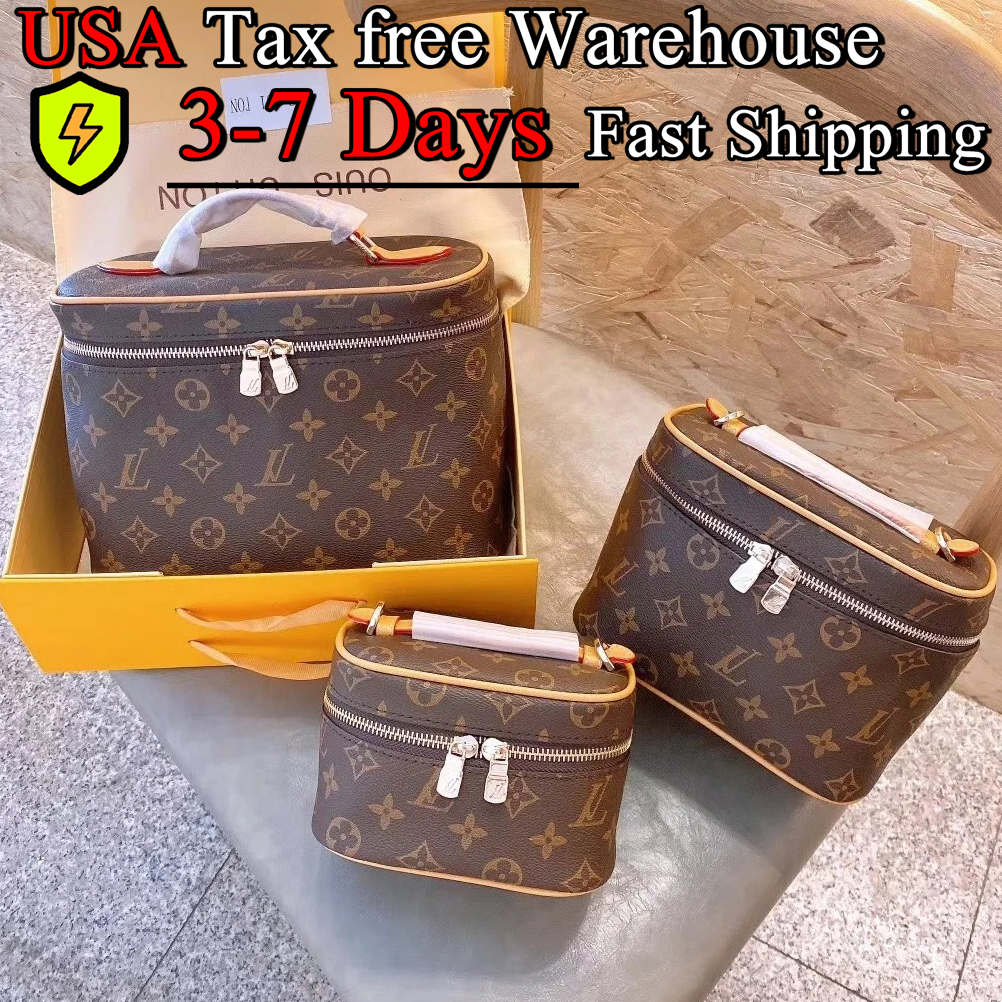 Nice BB Makeup bag Designer Bag Women's Luxury Cosmetic Bag Classic Monogram Canvas Makeup Case Luxury Designer Handbag Ladies Small Clutch Purse Tote Bag Vanity bag