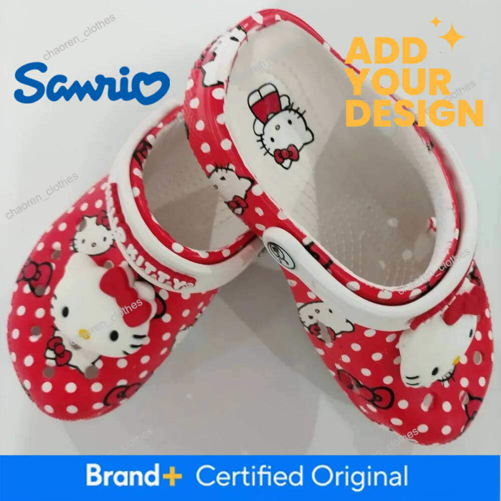 Hello Kitty Melody Cute Cartoon Sandals With Non Slip Adult parent-child style Lightweight and versatile Summer Beach And Casual