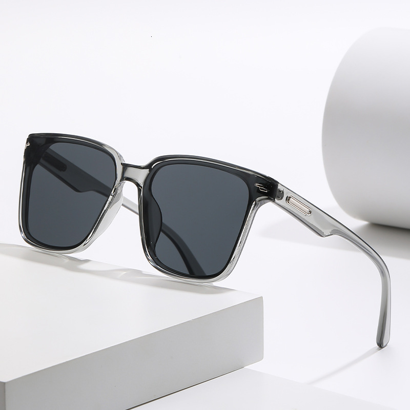 personalized square-frame high-end trendy sun protection sunglasses, UV protection, large-frame internet celebrity sunglasses