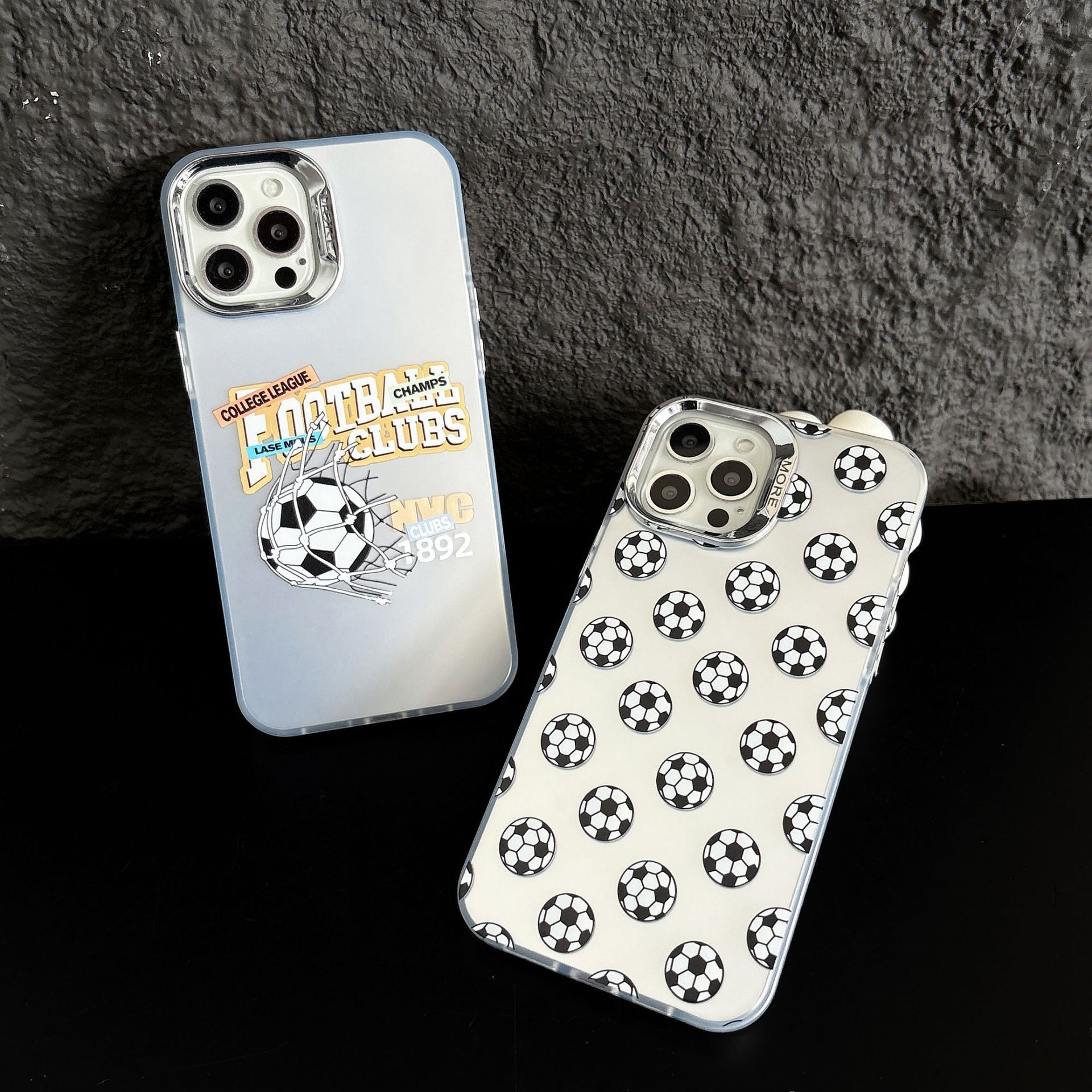 Creative football-themed phone case suitable for iPhone 16 Pro Max, Apple 17 Pro, anti-drop 14 Plus, personalized men's style