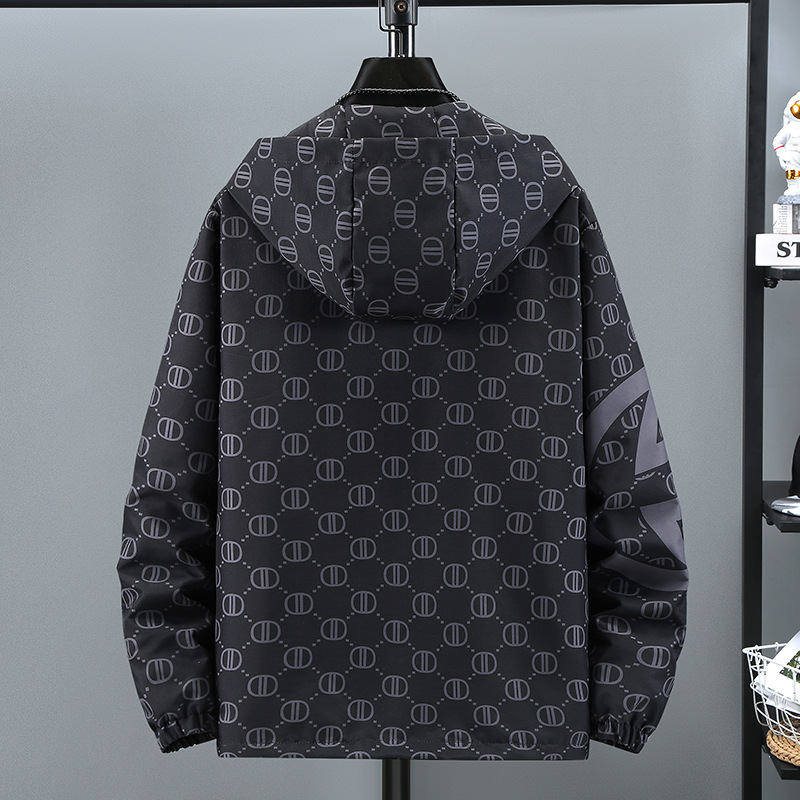 Designer Jacket 2026 New Autumn Men's Fashionable Coat With Reflective Effect Loose Style Coat Luxury Outerwear Outdoor Warmth Preservation