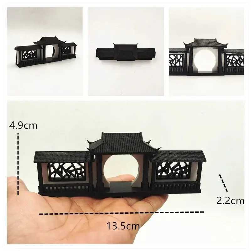3D-Printed Ancient Architectural Pavilions Boats Bridges Chinese-Style Architectural Decorative Model And Small Family OrnamentsT260415