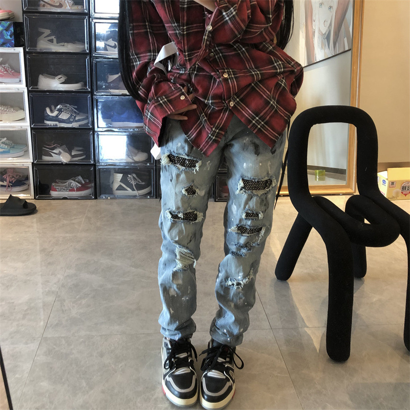 jeans for mens designer Leg Jeans Tapered Jeans Black Wash Jeans Stretch Jeans Patchwork Jeans Formal Jeans Summer Jeans Men's Denim Pants Guys&#