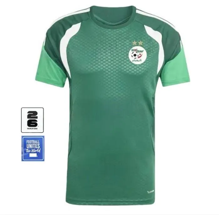 Algeria 2026 World Cup Soccer Jersey 26 27 Gouiri Amoura Hadj Moussa Boudaoui Houssem Aouar Rayan Ait-Nouri Benrahma Ramiz Home Away Camisetas Footbal