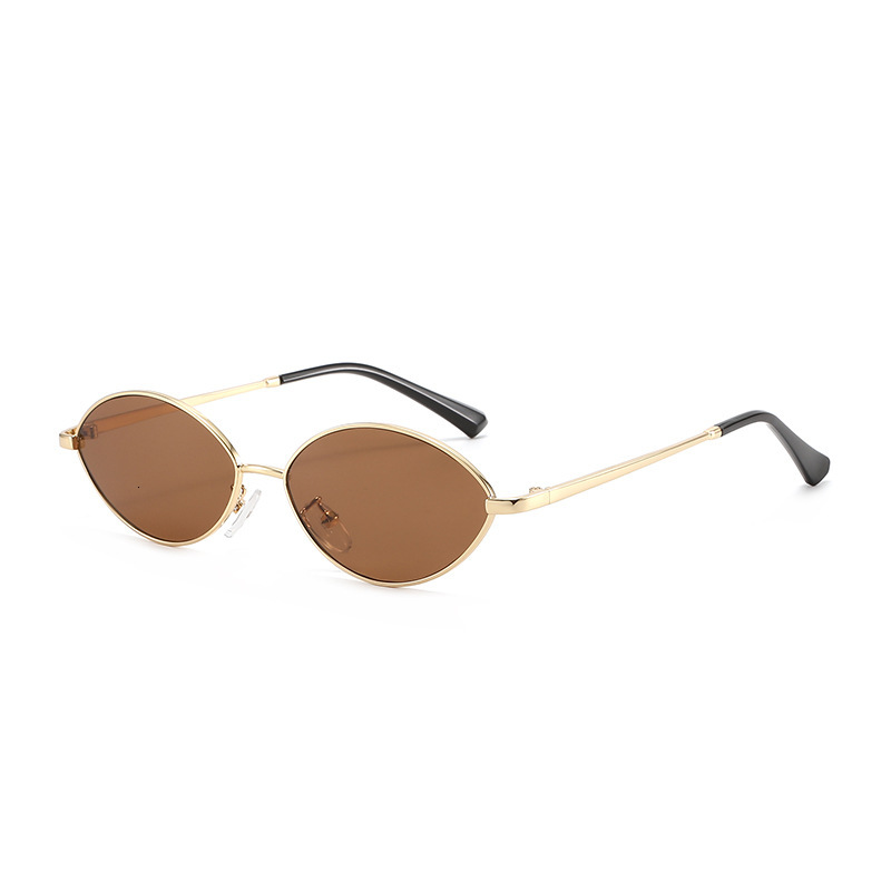 2026 New Metal Small Frame Oval Sunglasses, Fashionable Versatile Sunglasses for Women, Wholesale