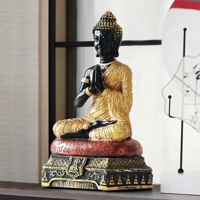 Chinese Style Buddha Ornaments Home Buddhist Halls Enshrine Furnishings Zen Home DecorationsT260415