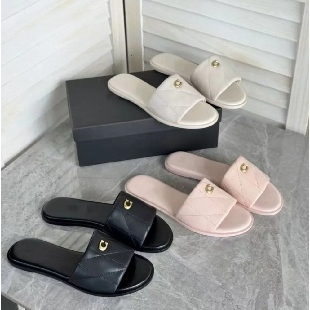 With box slippers Designer slides Summer Outdoor Women Shoes Famous Designer Female Heels Sandals Fashion Slipper for Lady 36-42 03