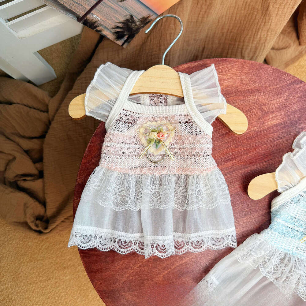 Summer Thin Pet Clothes Hollow Flying Sleeve Princess Dress Breathable Anti-hair Loss Apparel For Dogs Cats Puppy Kitten Wholesale Dropshipping pupaka