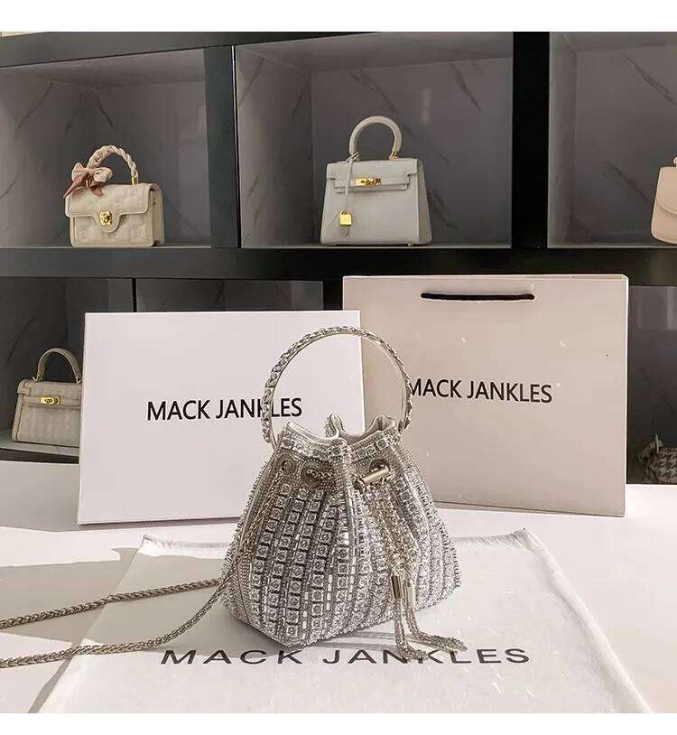 Luxury Designer Women Handbag Glitter Shiny Diamond Clutch Purse Wedding Party Banquet Crystal Rhinestones Evening Bag