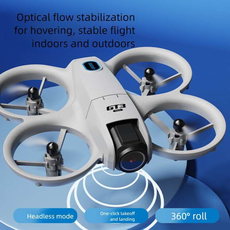 GT3MINI Drone 4.3'' Screen RC Optical Flow Positioning HD Transmission Dual Camera Long Endurance Foldable RC Quadcopter CKS