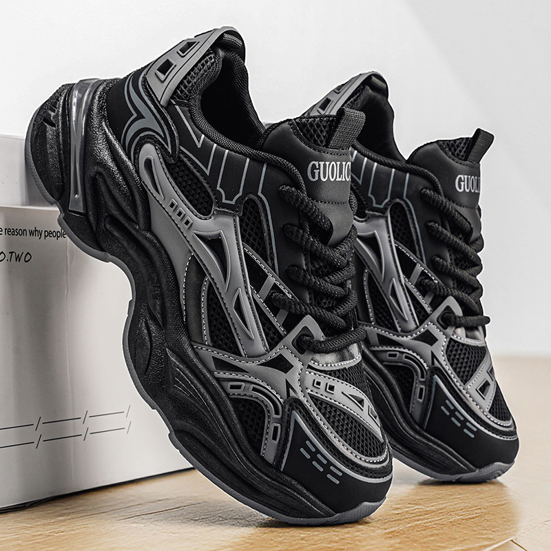 Free shipping Men comfortable and trendy soft soled sports and leisure shoes men thick soled height increasing Convenient white plain