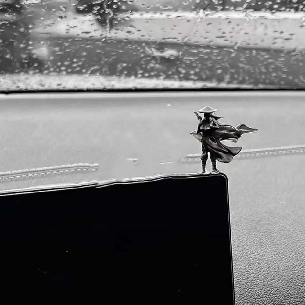 6Pcs/set Model Mini Chinese Swordsman Figure Cartoon Ancient Car Statue Ornament Exquisite Swordsman Miniatures CabinetT260415