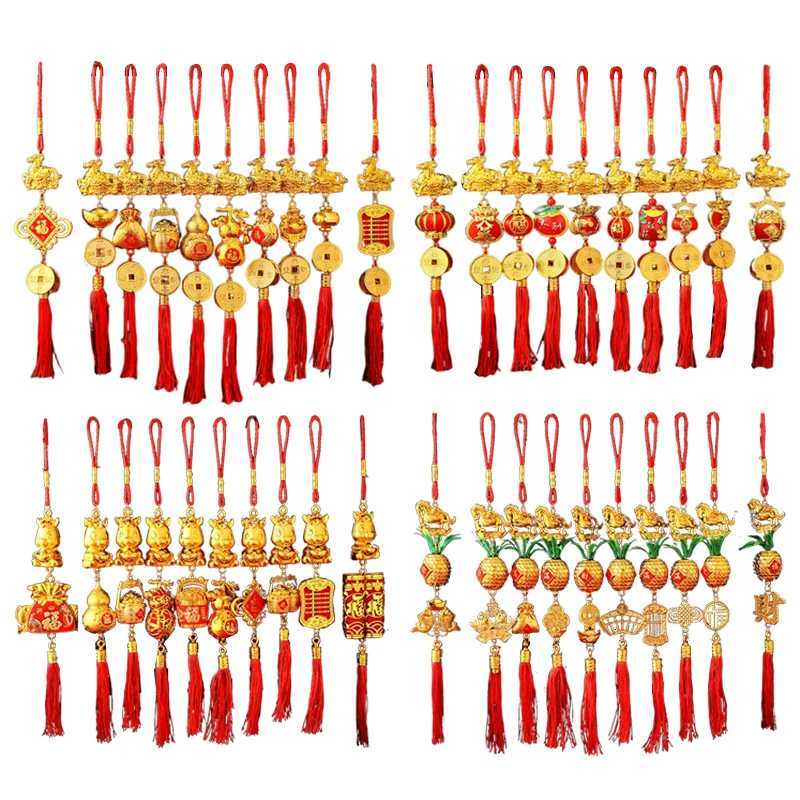 2026 Year Of The Horse Wall Hanging Ornament Chinese New Year Lucky Decoration Accessories Small Pendant Housewarming GiftsT260415